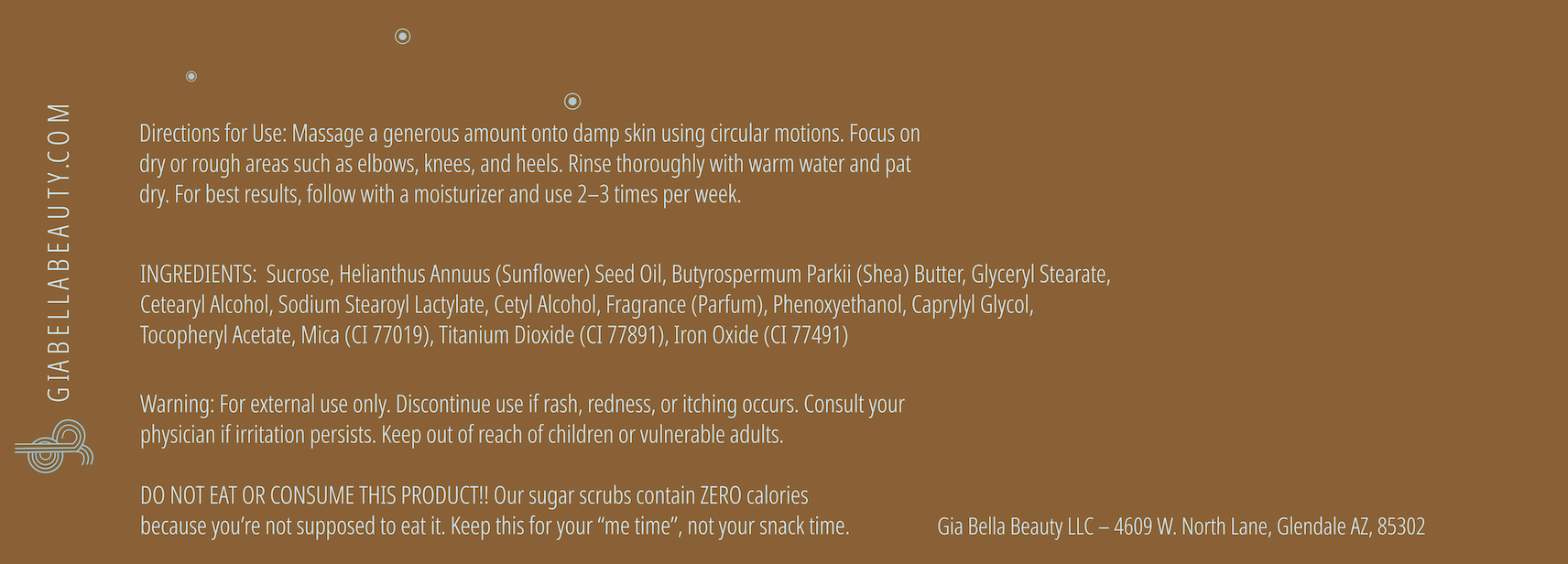 Café Latte Sugar Scrub